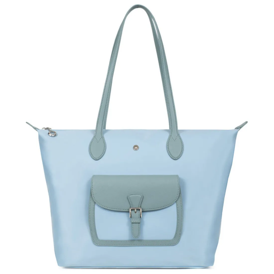 Sac cabas porté épaule A4 - Grand KIANA Bleu ciel Nora