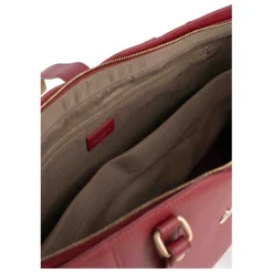 Sac cabas porté épaule A4 AUDE Carmin Sara en cuir