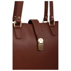 Sac cabas porté épaule A4 AUDE Marron Hope en cuir