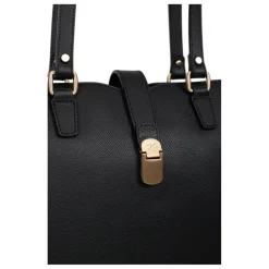 Sac cabas porté épaule A4 AUDE Noir Dina en cuir