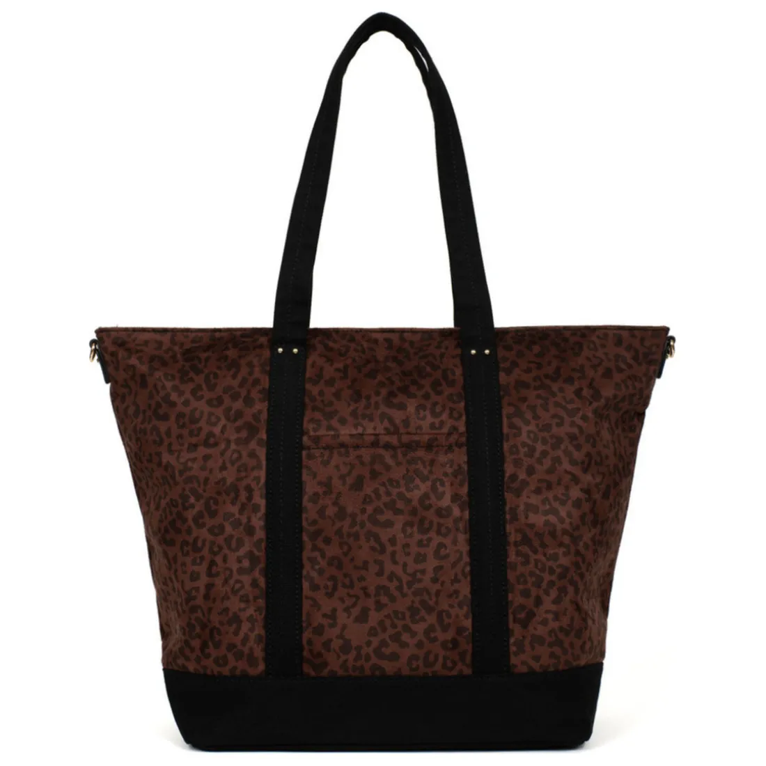 Sac cabas porté épaule A4 LEONIE Imprimé Chocolat Kali