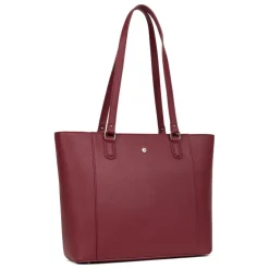 Sac cabas porté épaule A4 MAYA Carmin rouge Maya