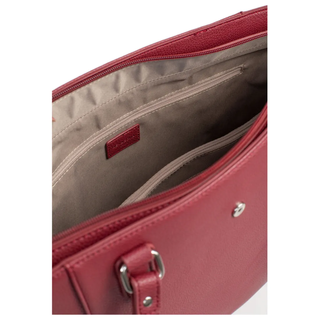 Sac cabas porté épaule A4 MAYA Carmin rouge Maya