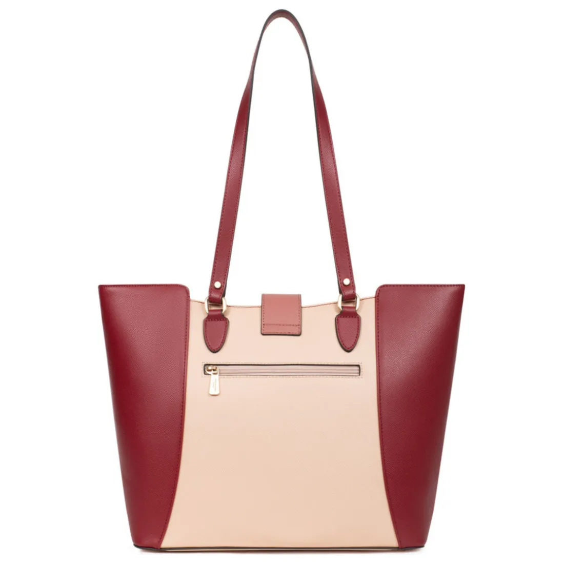 Sac cabas porté épaule A4 MERLINE Bordeaux/Multicolore Xia