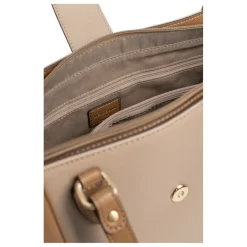 Sac cabas porté épaule A4 MERLINE Écorce/Taupe Bea
