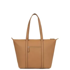 Sac cabas porté épaule A4 TARA Tan Lucie marron caramel