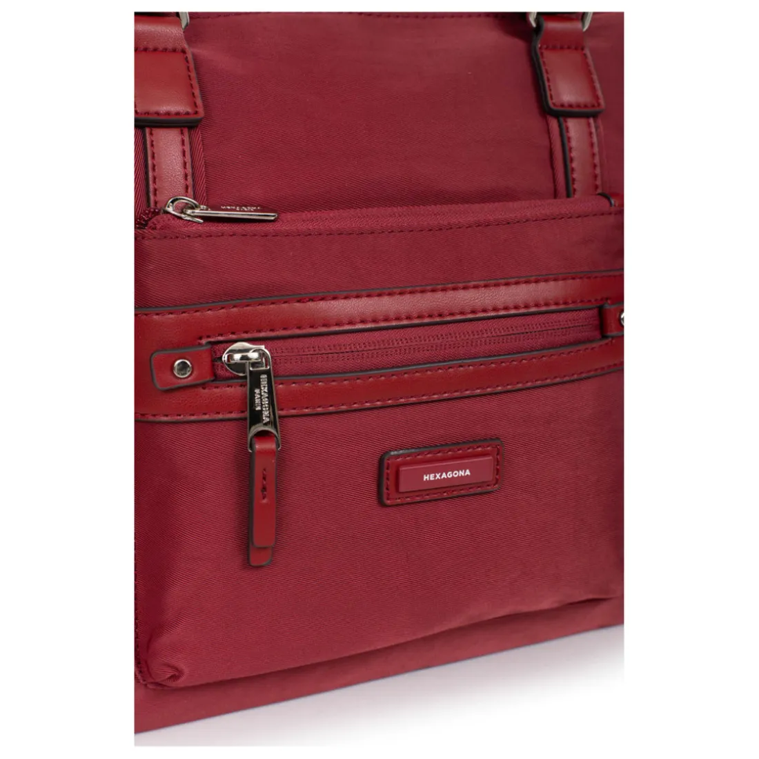 Sac cabas porté épaule A4 YONA Carmin Lou rouge
