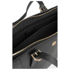 Sac cabas porté épaule AUDE Noir Hattie en cuir