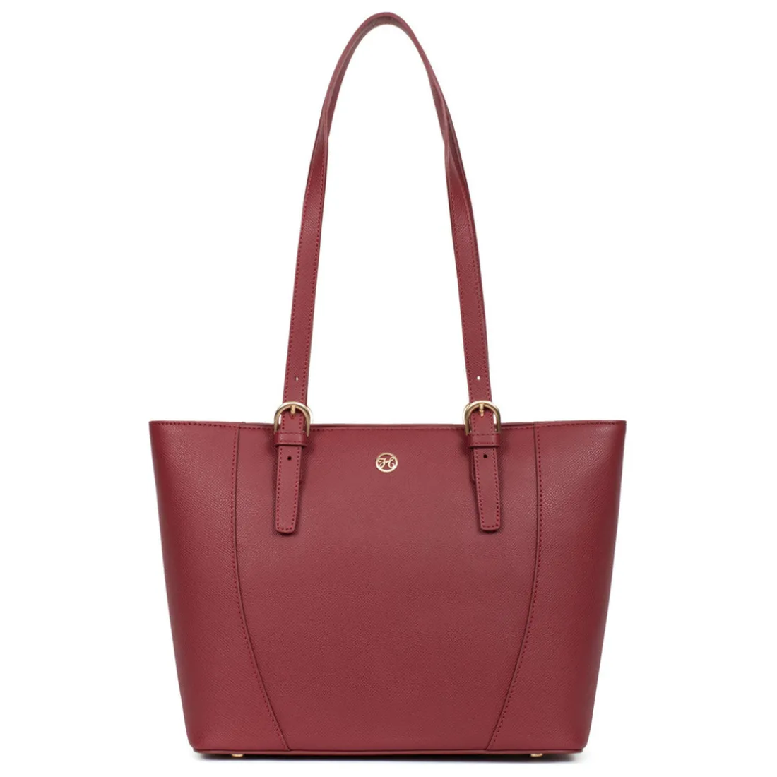 Sac cabas porté épaule AUDE Carmin Sue en cuir