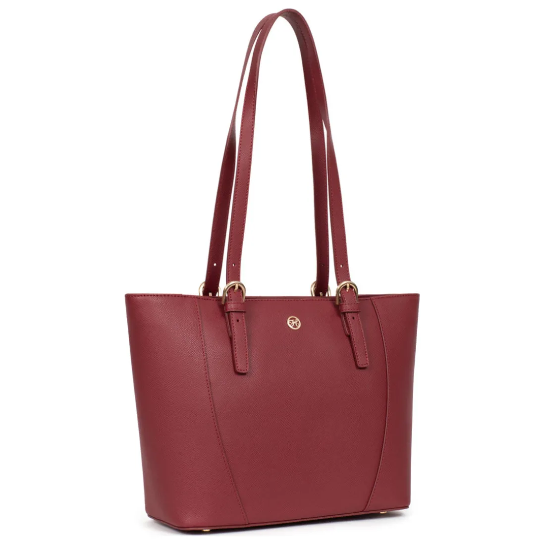 Sac cabas porté épaule AUDE Carmin Sue en cuir