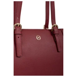 Sac cabas porté épaule AUDE Carmin Sue en cuir