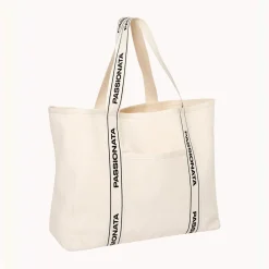 Sac de plage en toile Dina beige