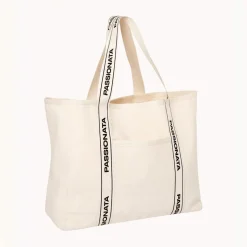Sac de plage en toile Dina beige