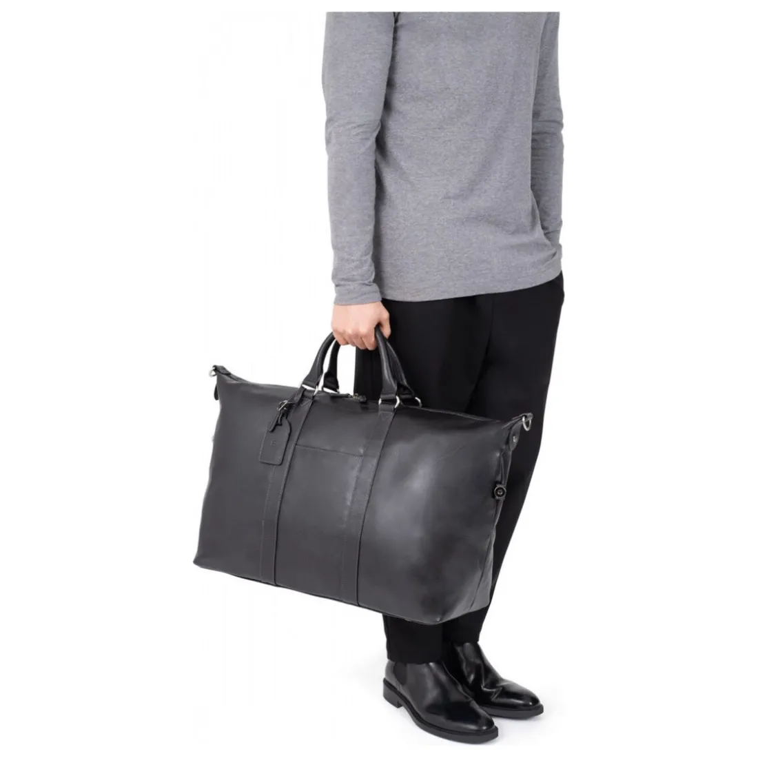 Sac de voyage Cuir CONFORT Chocolat Quin
