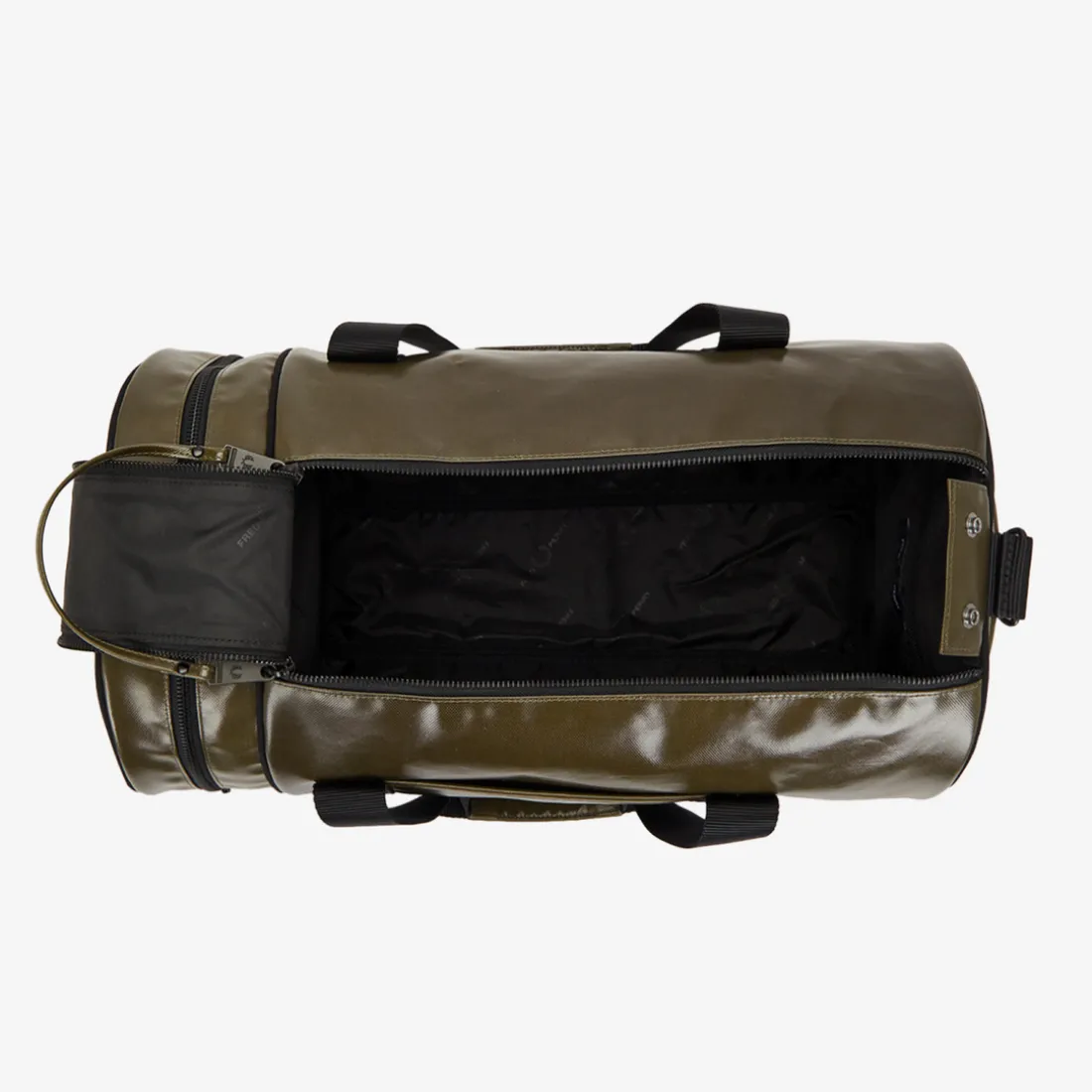 Sac de voyage TONAL CLASSIC BARREL vert/gold en cuir