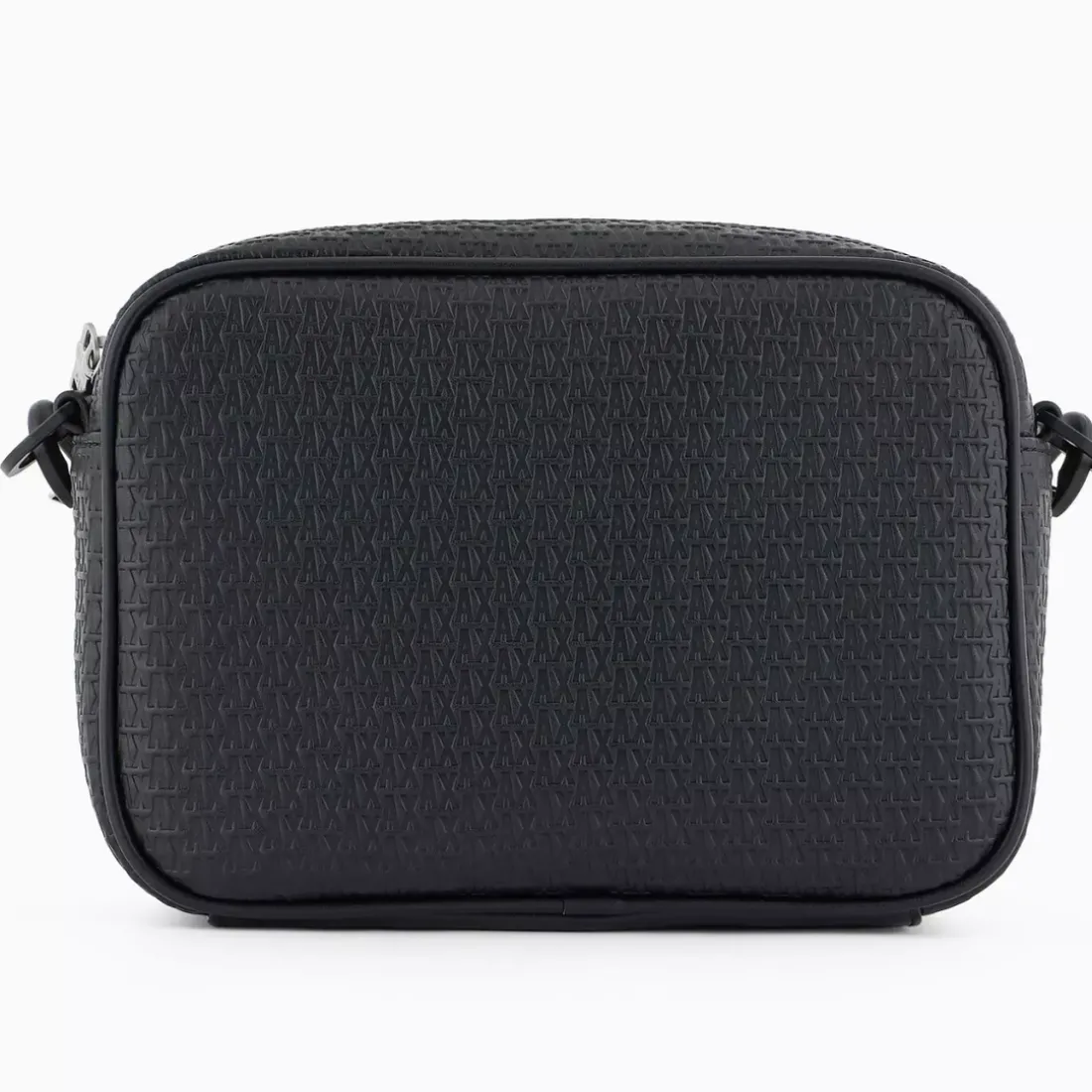 Sac messenger logo en métal homme noir