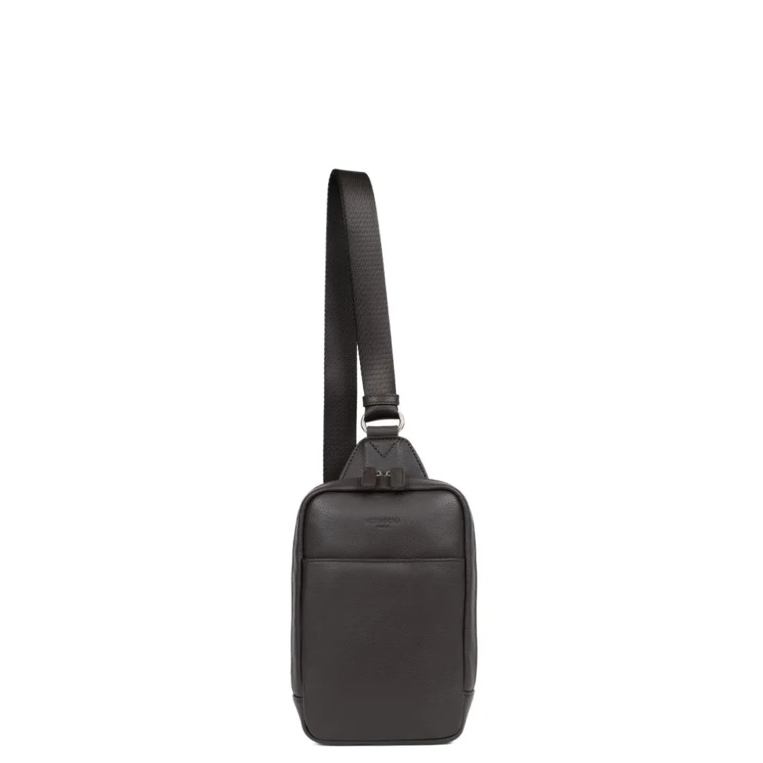 Sac monobretelle CONFORT Marron foncé en cuir Elia