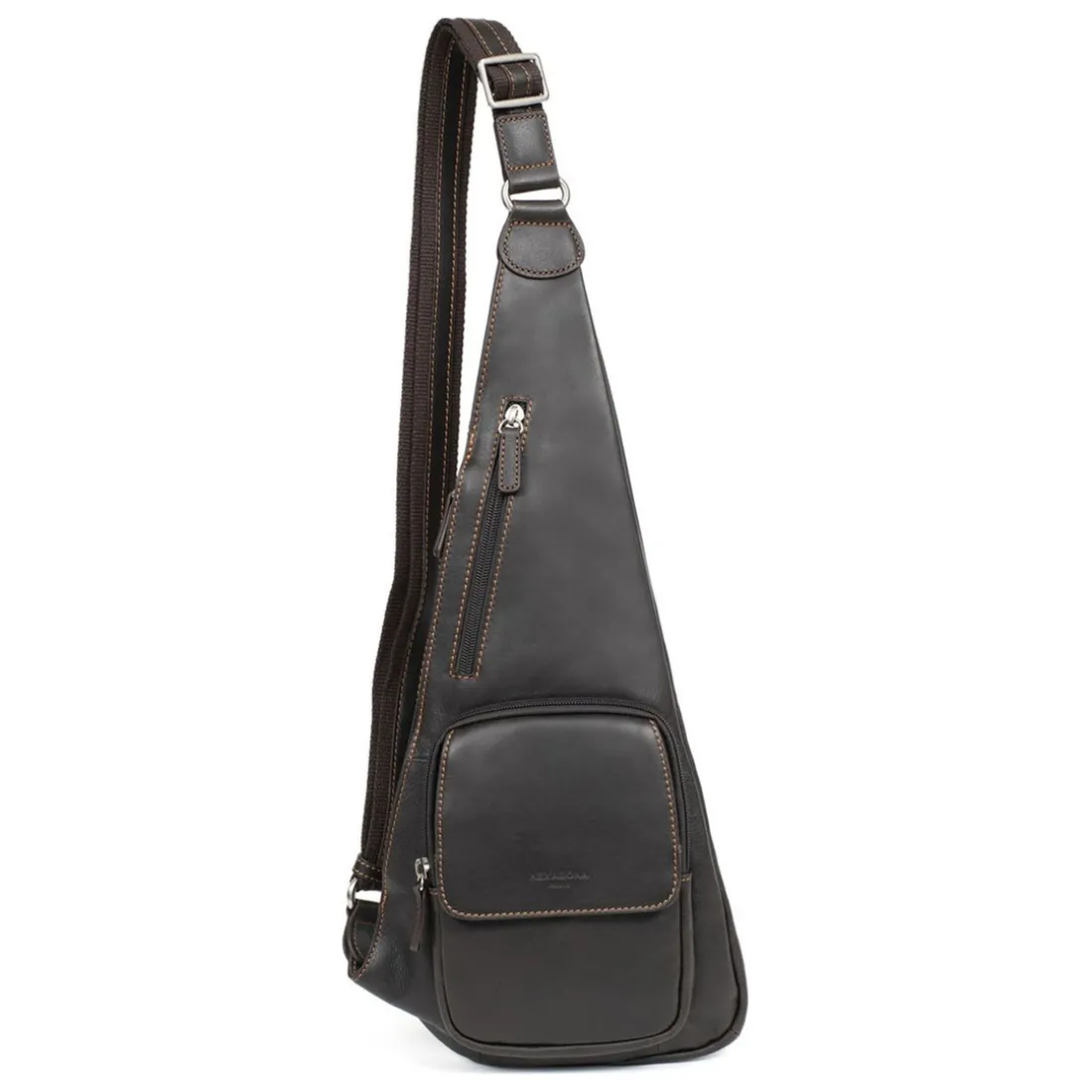 Sac monobretelle Cuir FELIN Marron