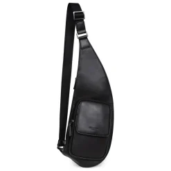 Sac monobretelle Cuir SOFTSTUDIO Noir Rolf