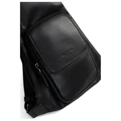 Sac monobretelle Cuir SOFTSTUDIO Noir Jarl