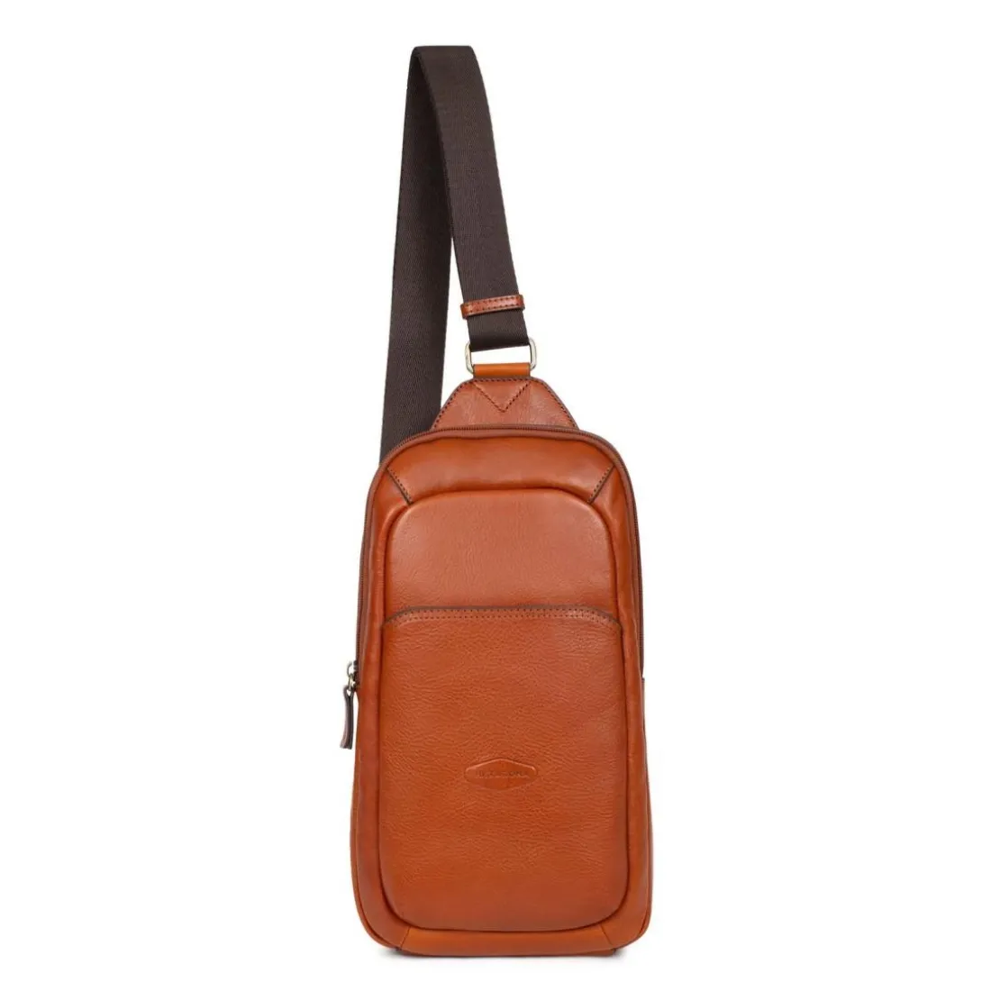 Sac monobretelle Cuir STUART Cognac Leah
