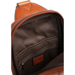Sac monobretelle Cuir STUART Cognac Leah