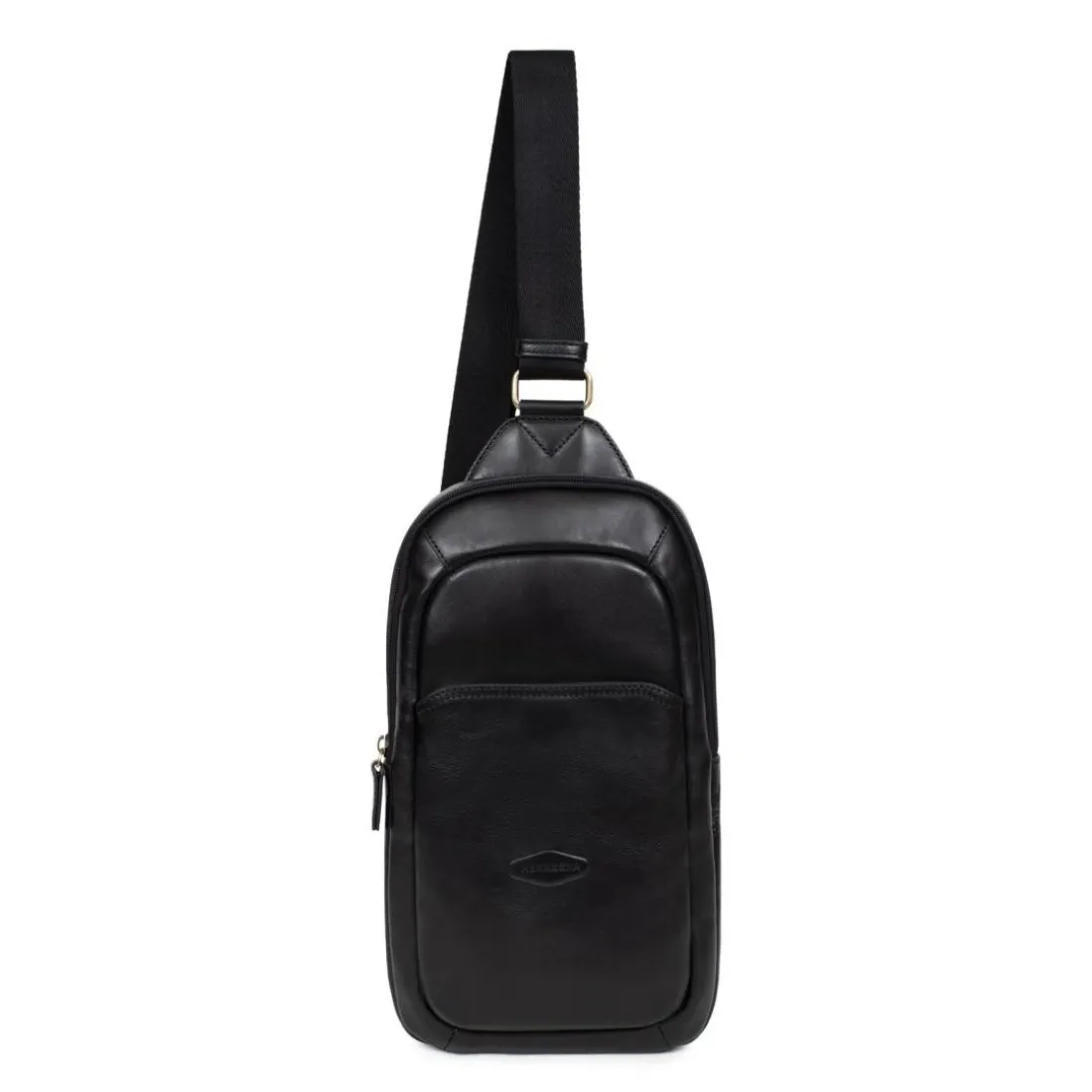 Sac monobretelle Cuir STUART Noir Jade