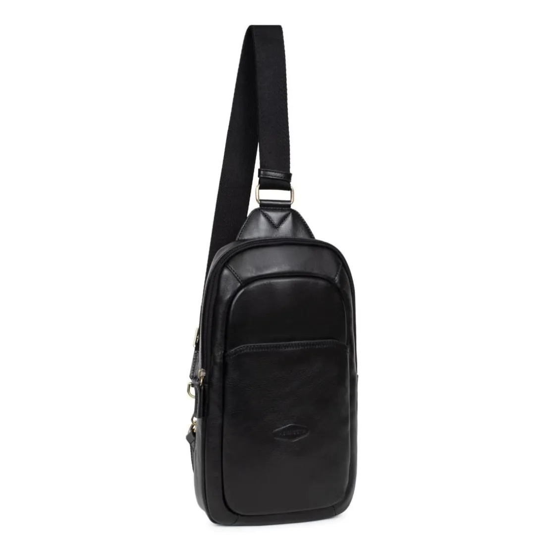 Sac monobretelle Cuir STUART Noir Jade