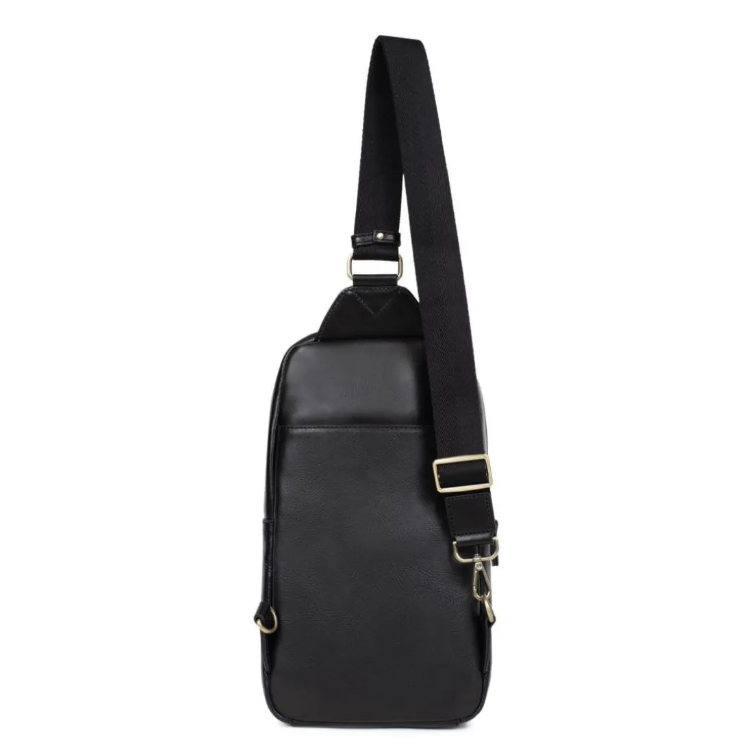 Sac monobretelle Cuir STUART Noir Jade