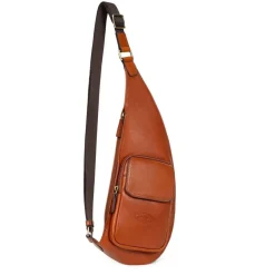 Sac monobretelle Cuir STUART Cognac Vera