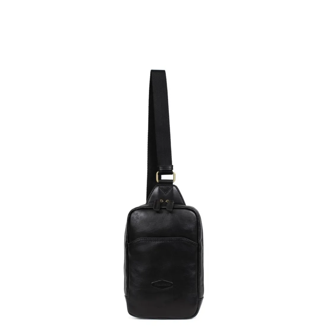 Sac monobretelle STUART Noir en cuir Maia