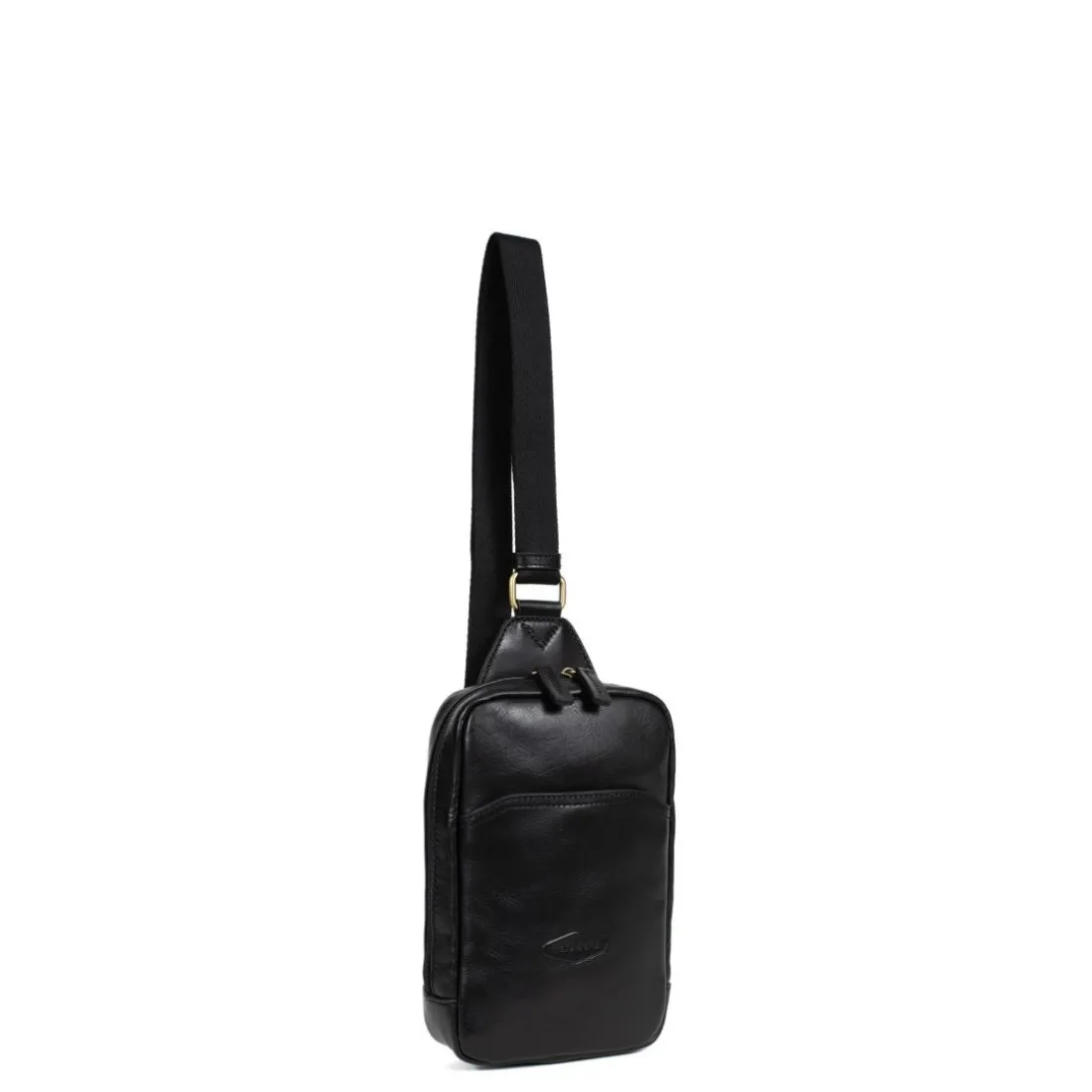 Sac monobretelle STUART Noir en cuir Maia