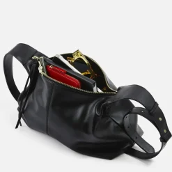 Sac noir en cuir