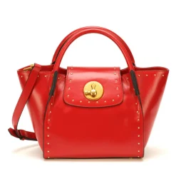 Sac porté main / bandoulière Femme cuir rouge - Arthur & Aston Rouge