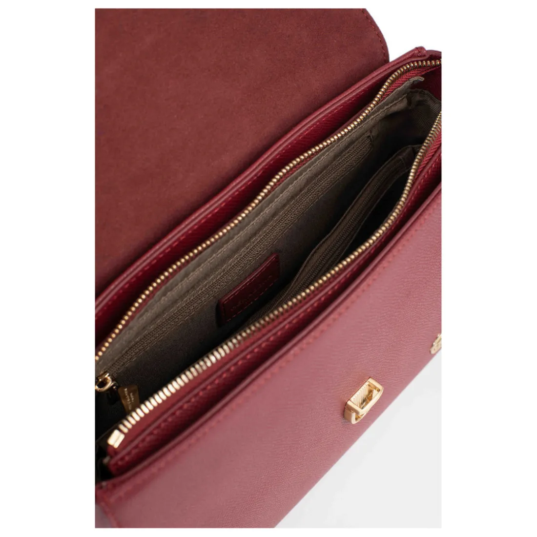 Sac porté main 1 poignée AUDE Carmin Leah en cuir