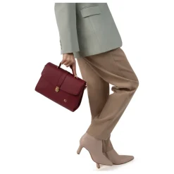 Sac porté main 1 poignée AUDE Carmin Leah en cuir