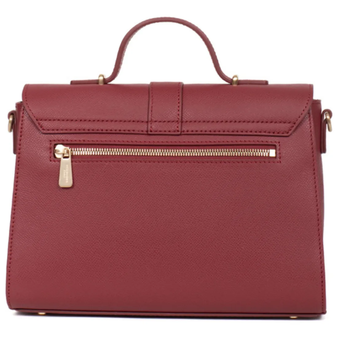 Sac porté main 1 poignée AUDE Carmin Leah en cuir