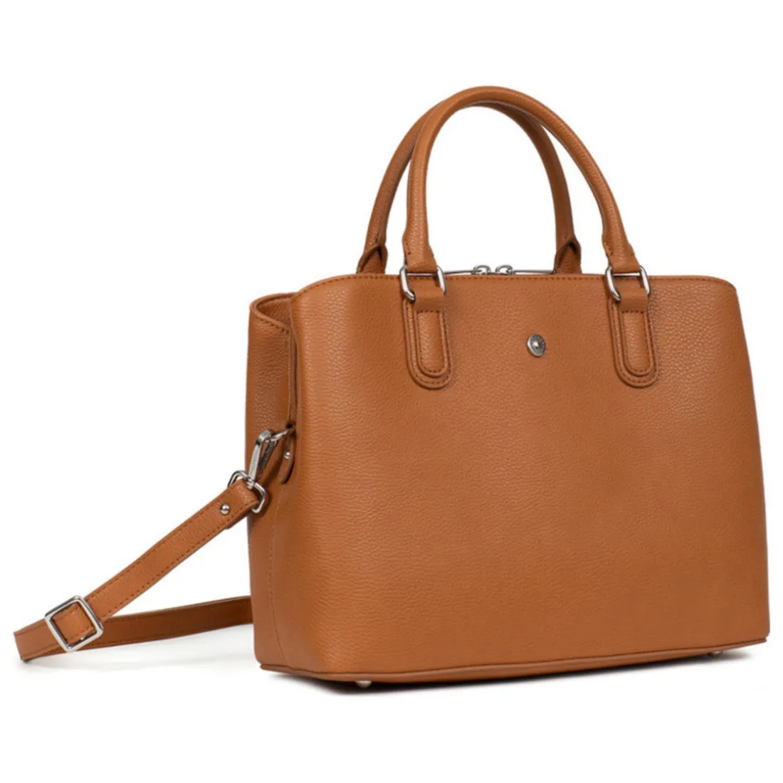 Sac porté main 2 poignées MAYA Caramel Agnes