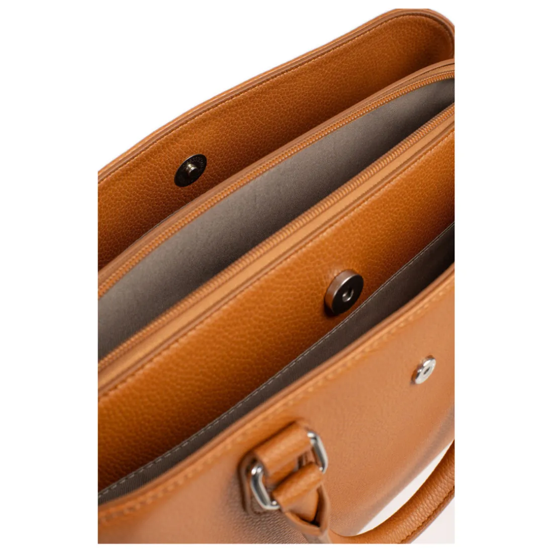 Sac porté main 2 poignées MAYA Caramel Agnes