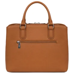 Sac porté main 2 poignées MAYA Caramel Agnes