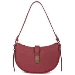 Sac porté épaule 1 anse AUDE Carmin Faye en cuir