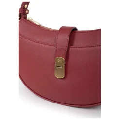 Sac porté épaule 1 anse AUDE Carmin Faye en cuir