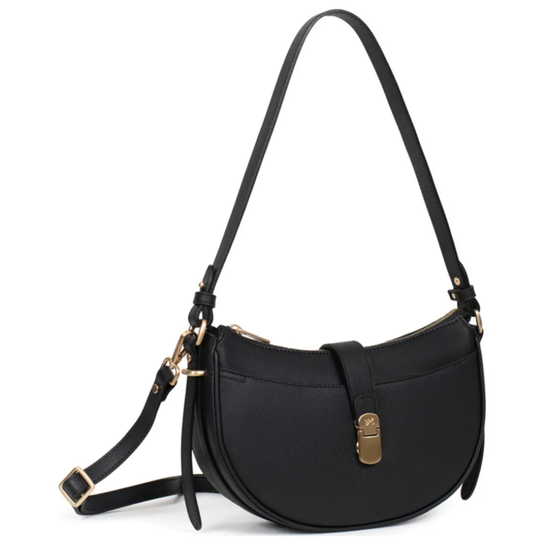 Sac porté épaule 1 anse AUDE Noir Rhea