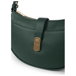 Sac porté épaule 1 anse AUDE Vert foncé Cara en cuir