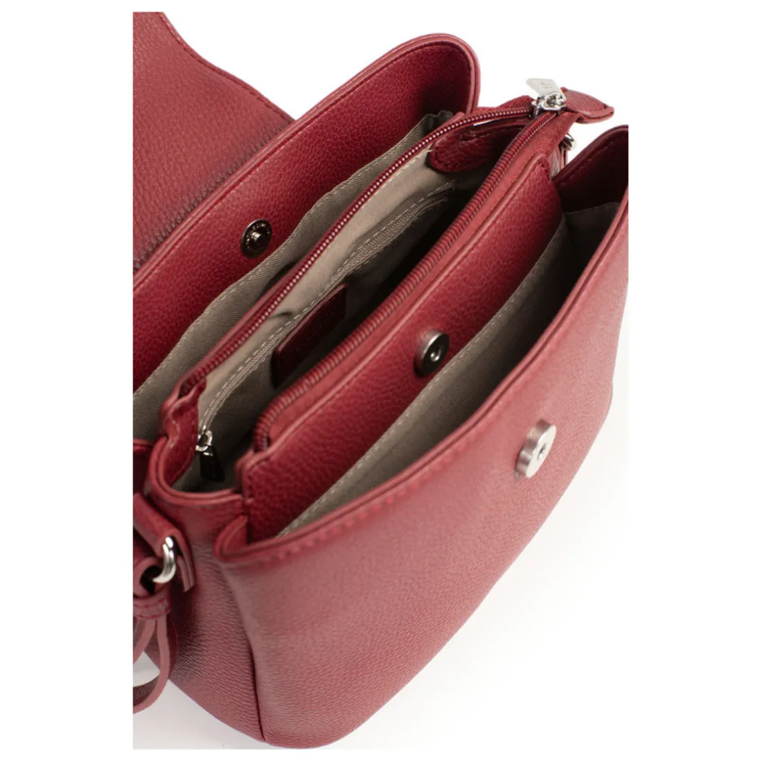 Sac porté épaule 1 anse MAYA Carmin rouge Dee