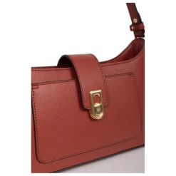 Sac porté épaule 1 anse MERLINE Brique Nia