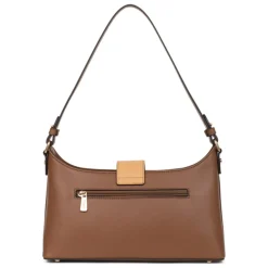 Sac porté épaule 1 anse MERLINE Chocolat/Multicolore Esme