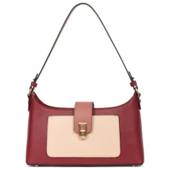 Sac porté épaule 1 anse MERLINE Bordeaux/Multicolore Lana
