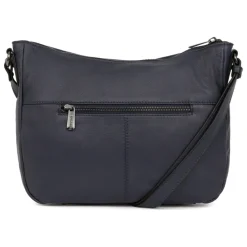 Sac porté travers - Cuir de vachette bleu minuit Ruby