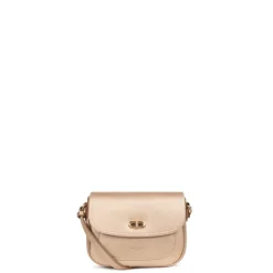Sac porté travers ANDREA Doré en cuir Sue